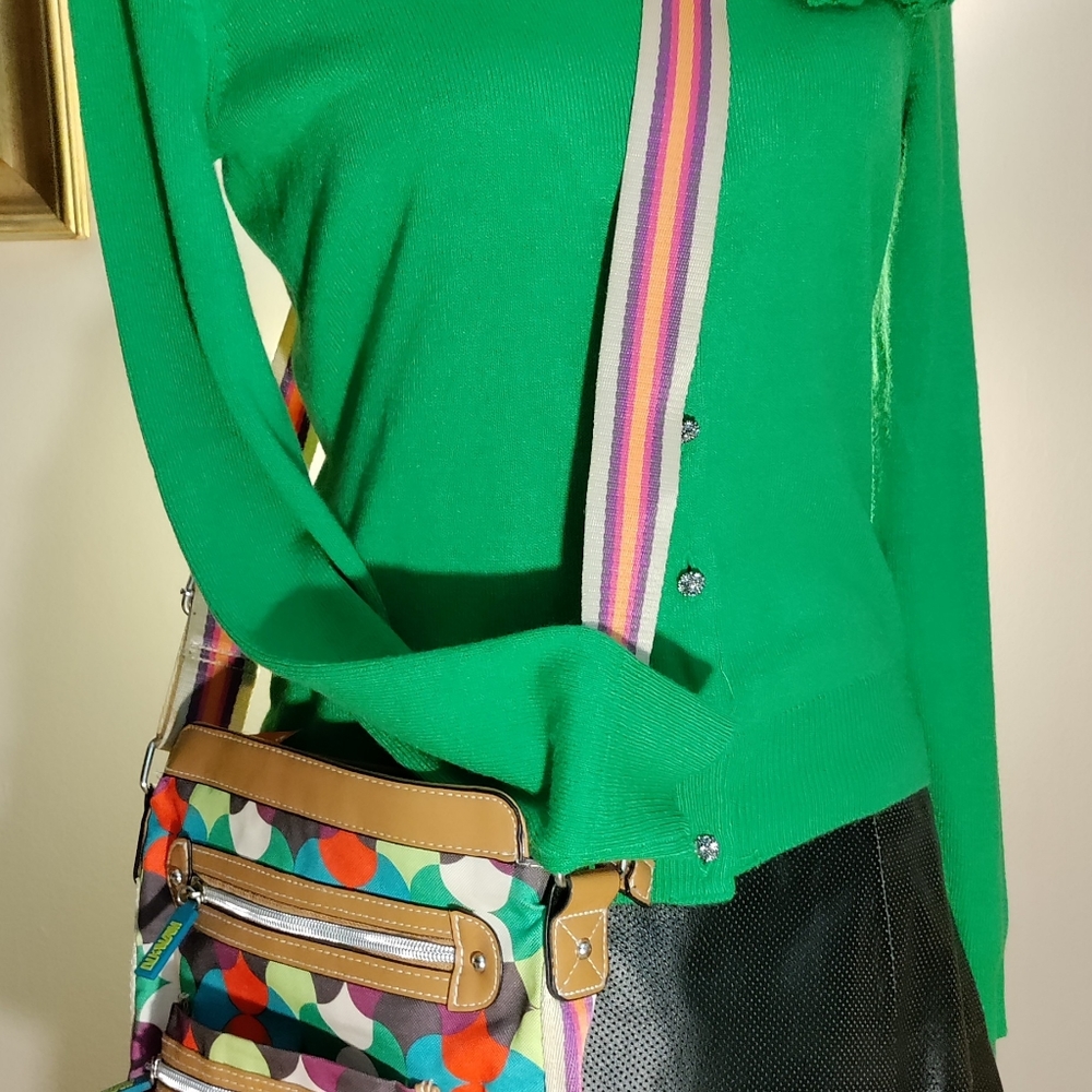 Lily Bloom vibrant muli color shoulder purse